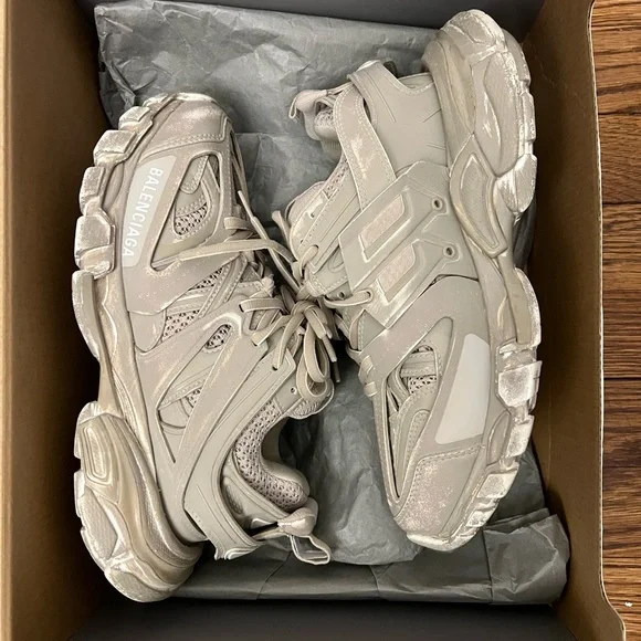 Balenciaga | Shoes | Balenciaga Track Sneakers Faded Beige | Poshmark